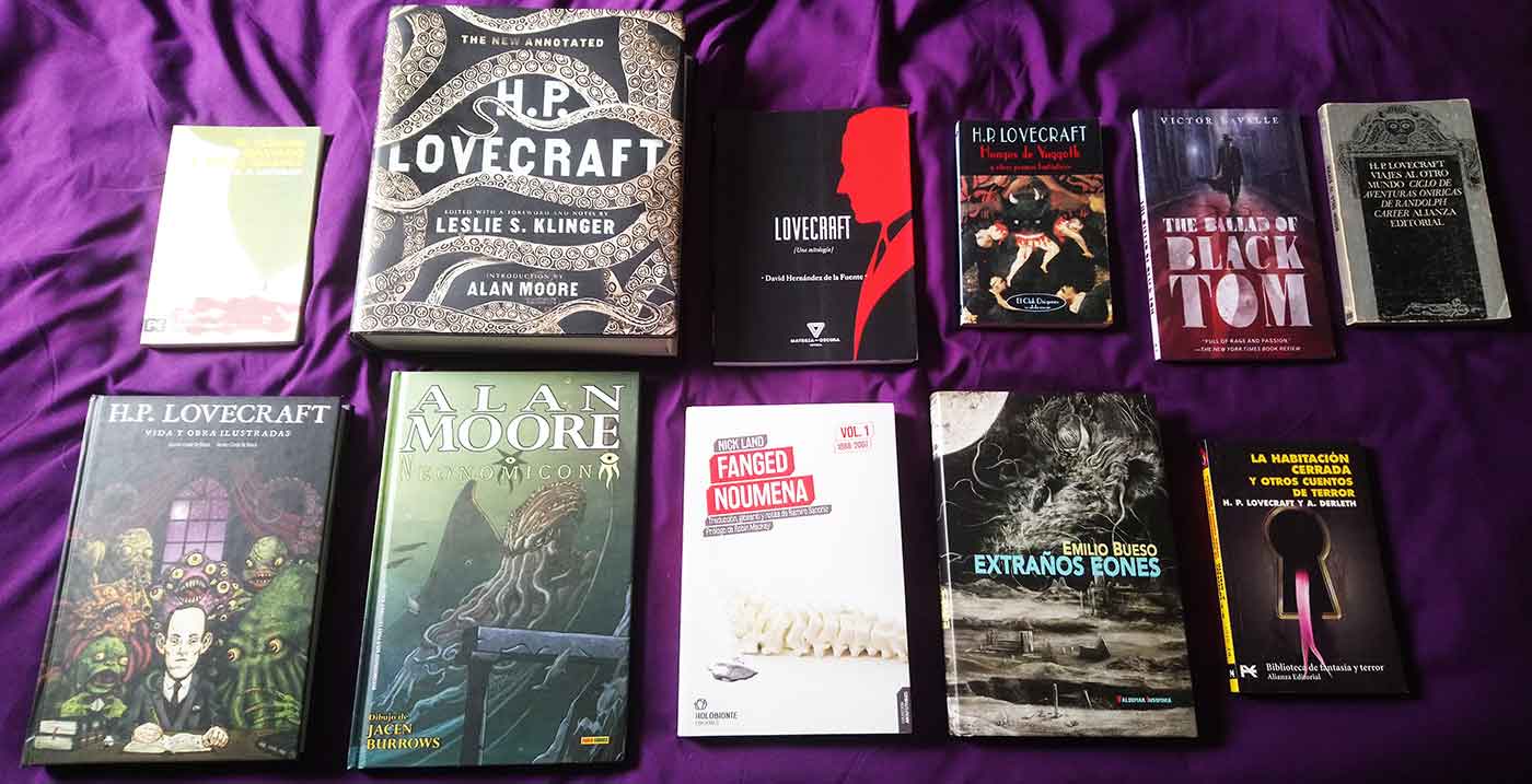 Magia del caos y literatura: varias de las obras creadas o basadas en los Mitos de H. P. Lovecraft: cómics, biografías, trabajos filosóficos, novelas ambientadas en el mismo universo, etc.